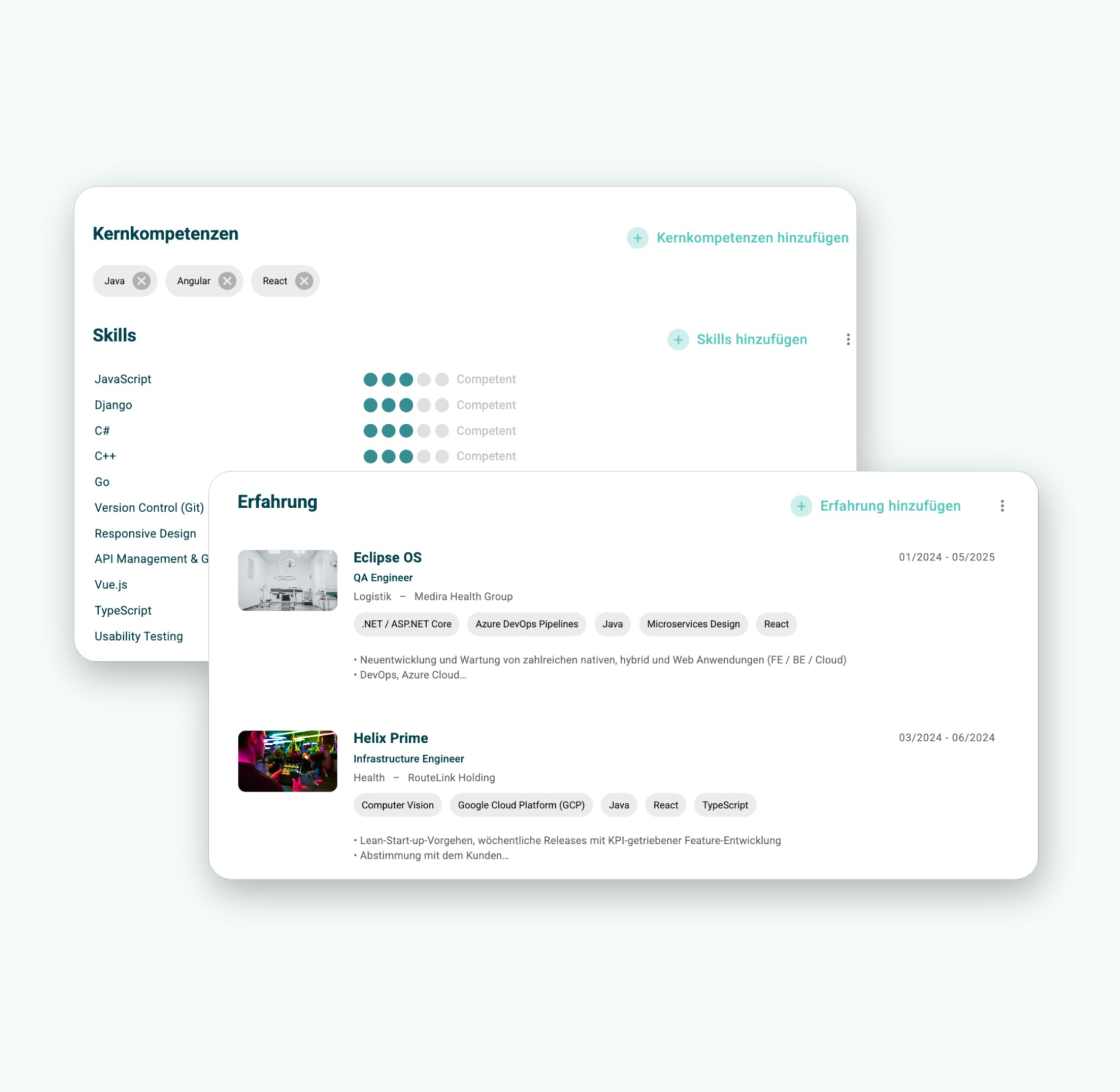 Informationen anpassen